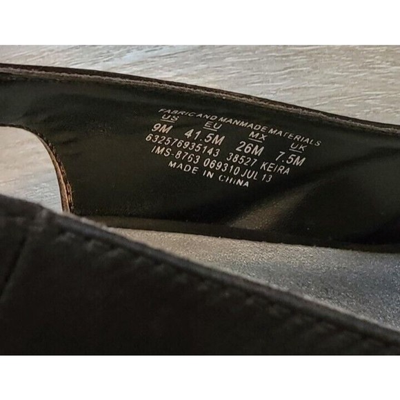 Metaphor Women's Black Rhinestone Bow  Dressy Heels Size 9M - Picture 3 of 5